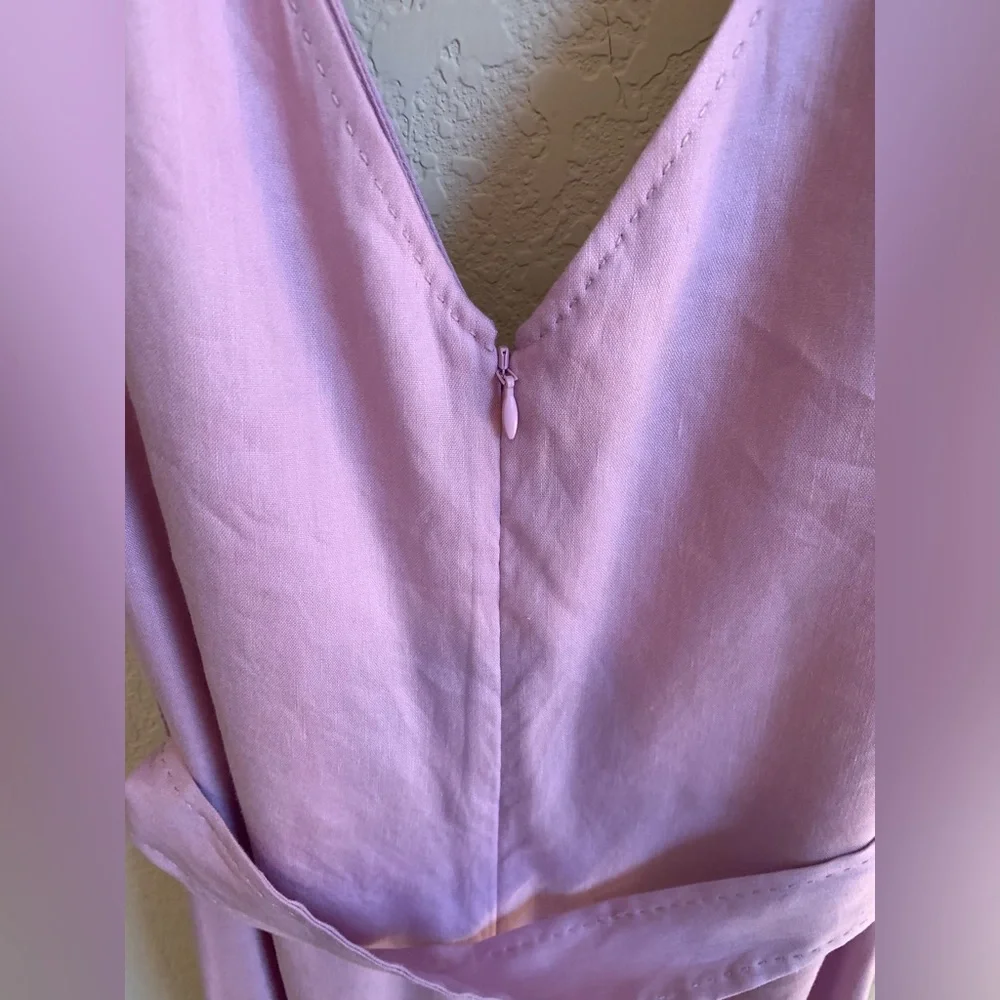 NWOT- Elegant Purple Sleeveless Dress - Picture 5 of 14